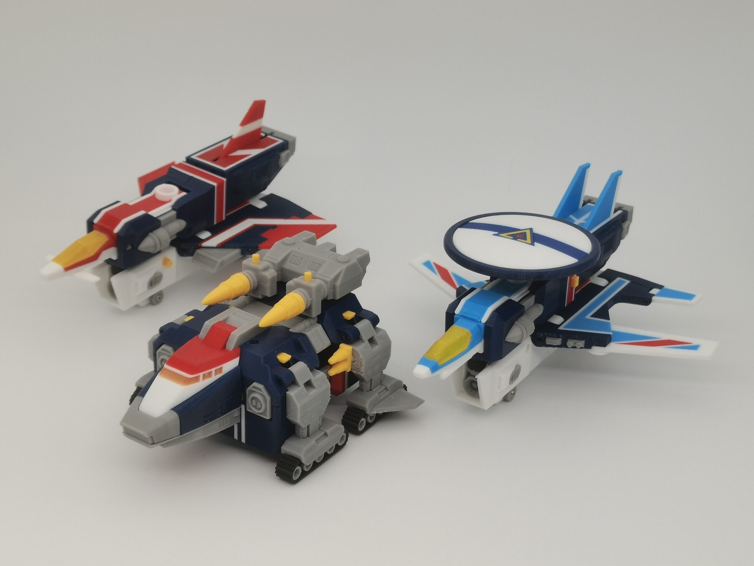 Flashman Flash King component vehicles from an angled view
