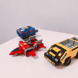 Goggle Robo component vehicles before combining