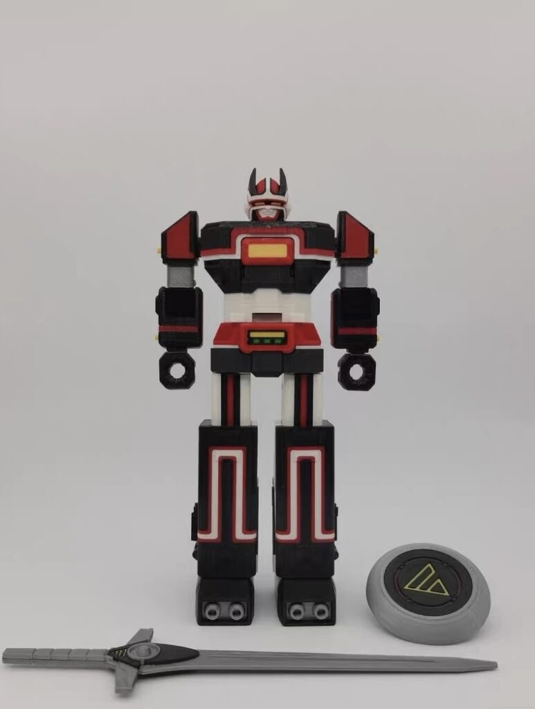 Bio Robo robot with sword and shield accessories