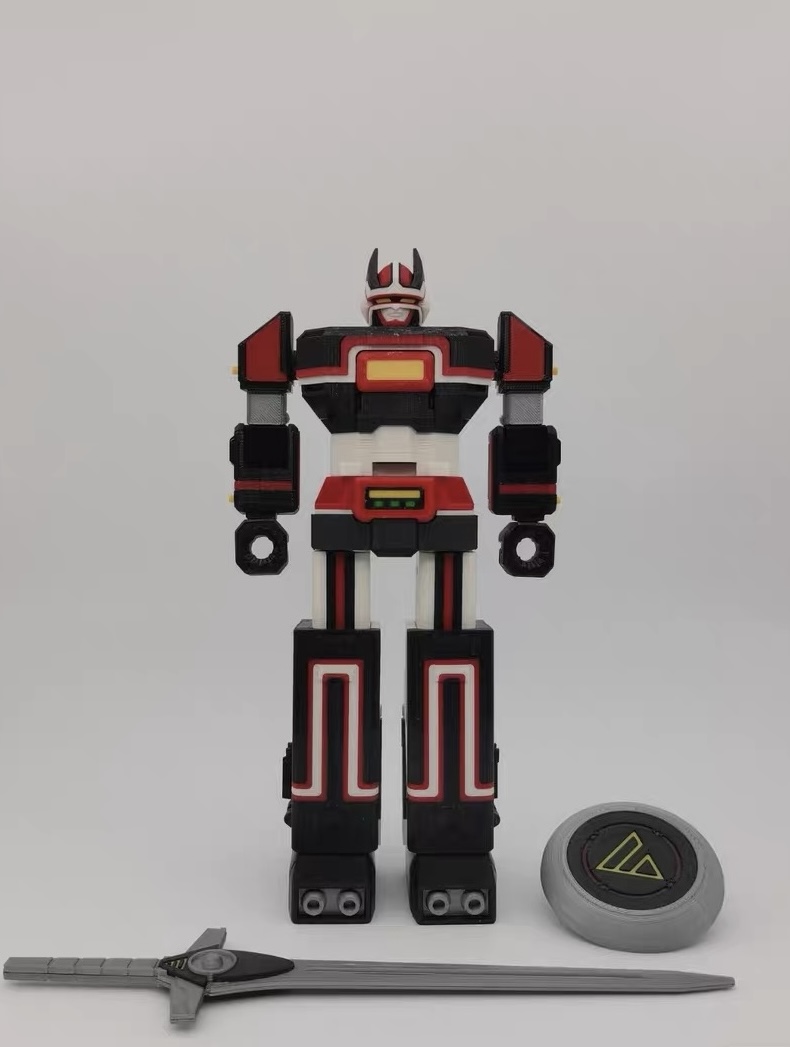 Bio Robo robot with sword and shield accessories