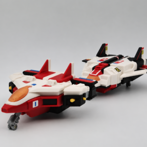 Bio Robo transforming jet components front view