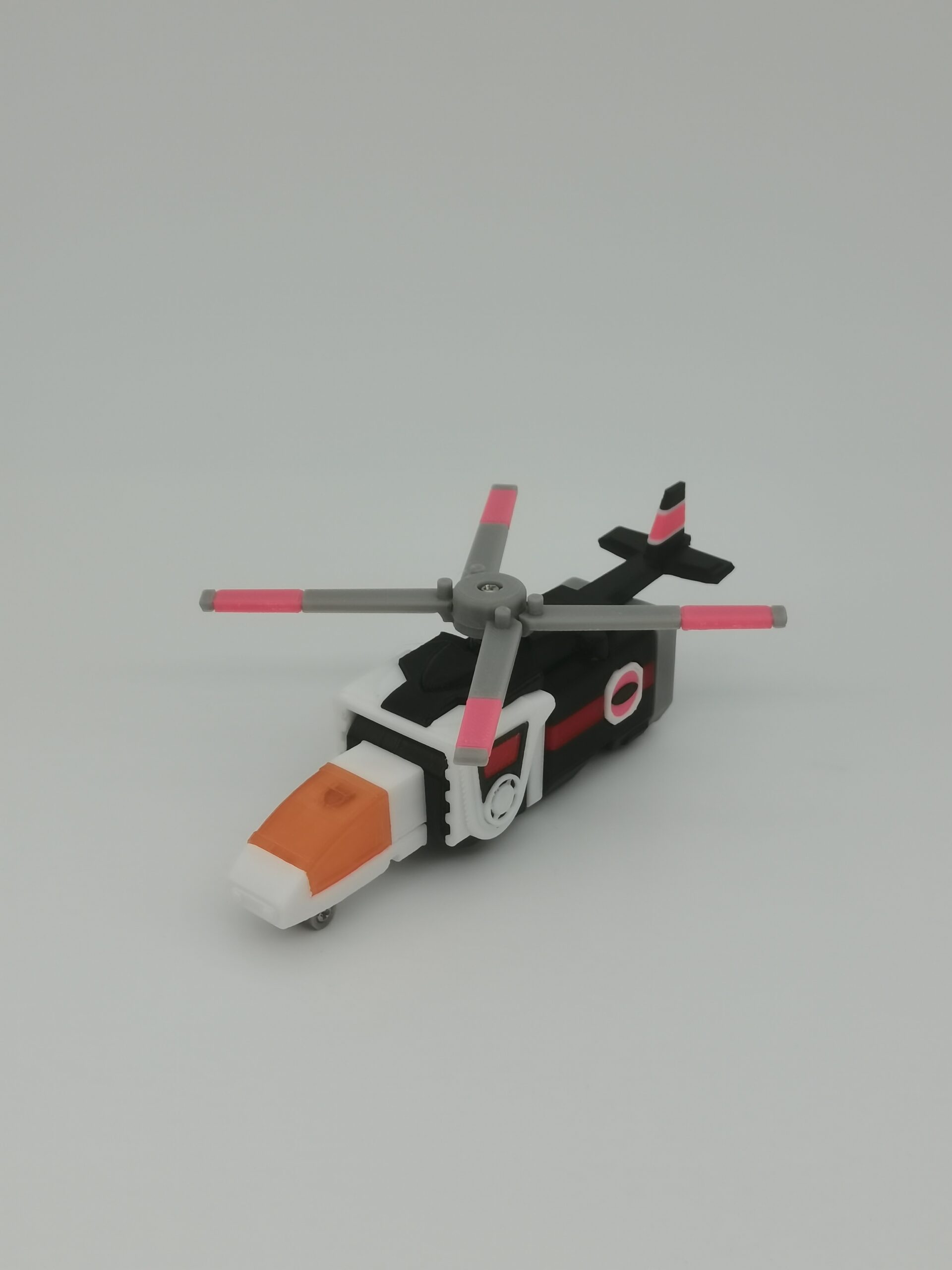 Maskman Great Five black and white helicopter component